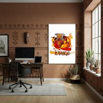 Quadro Xangô Orixá Da Justiça Do Fogo E Do Trovão - 70X50Cm