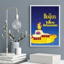 Quadro Yellow Submarine - Beatles 24X18Cm - Com Vidro