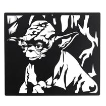Quadro Yoda Star Wars 38x33 Cm Preto Lixa Quadro Yoda Star Wars 38x33 Cm Preto Lixa