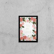 Quadro You Are Loved 33x24cm - com vidro