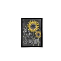 Quadro You Are My Sunshine 45X34Cm - Com Vidro Moldura Preta Quadro You Are My Sunshine 45X34Cm - Com Vidro Moldura Preta