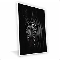 Quadro Zebra Canvas Com Vidro