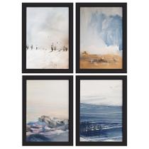 Quadros Abstratas Moldura Preta 22x32cm 4un Quadros Abstratas Moldura Preta 22x32cm 4un