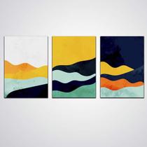 Quadros Abstrato Colorido Sala 30X20Cm Cada Em Placa Mdf Quadros Abstrato Colorido Sala 30X20Cm Cada Em Placa Mdf