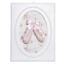 Quadros Balé Pérolas Sapatilhas Quarto Bebê Infantil Menina Quadros Balé Pérolas Sapatilhas Quarto Bebê Infantil Menina