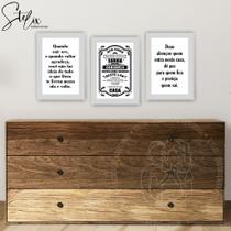 Quadros Bem Vindo, Ore e Agradeça Hall Entrada Quadros Bem Vindo, Ore e Agradeça Hall Entrada