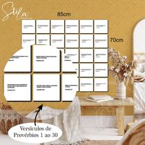 Quadros Cristãos Provérbios 1 ao 30