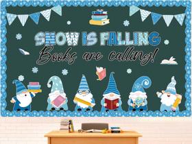 Quadros de Avisos de Inverno Pasimy Winter Wonderland - Conjunto para Leitura