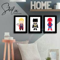 Quadros de Heróis Baby