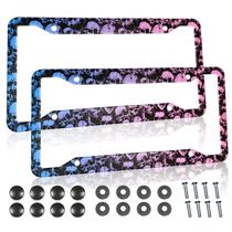 Quadros de matrículas PAUSEBOLL Skull Aluminium, conjunto de 2 Quadros de matrículas PAUSEBOLL Skull Aluminium, conjunto de 2