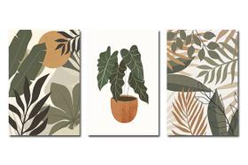 Quadros De Plantas Para Varanda e Ar Livre 20x30 - Leão Placas Decorativas