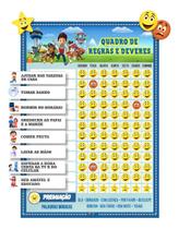 Quadros de Tarefas e Rotina Infantil Magnético Vertical Opfy