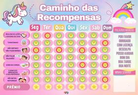 Quadros de Tarefas Infantil Modelos de Menina