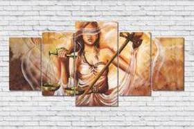 quadros decorativo 5 peças mod Advogado dois