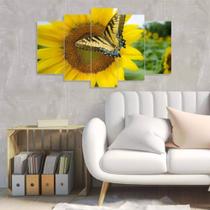 quadros decorativo 5 peças mod Girassol quadros decorativo 5 peças mod Girassol