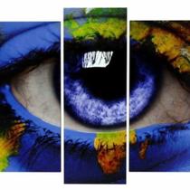 quadros decorativo 5 peças mod olhar colorido Brasil