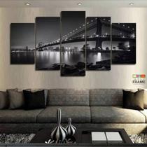 quadros decorativo 5 peças mod Ponte