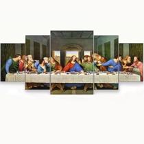 Quadros Decorativo Ceia Santa Todos Jesus 128x60 Lindo N03