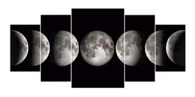 Quadros Decorativo Fases Da Lua Anoitecer 128x60 Lindo