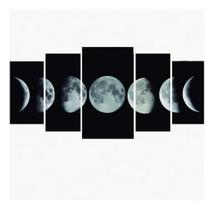 Quadros Decorativo Fases Da Lua Anoitecer 128x60 Lindo N3