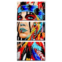 Quadros Decorativo Sala Quarto Índia Americana Colorida Quadros Decorativo Sala Quarto Índia Americana Colorida