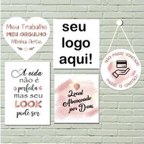 Quadros Decorativos 05 Unid Loja d Roupas/Look Rose Gold Quadros Decorativos 05 Unid Loja d Roupas/Look Rose Gold
