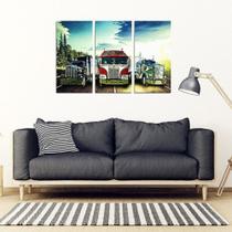 Quadros Decorativos 3 Peças Caminhoneiro Caminhão Quadros Decorativos 3 Peças Caminhoneiro Caminhão