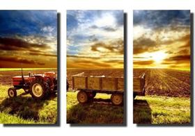 Quadros Decorativos 3 Peças Fazenda Sítio Trator Quadros Decorativos 3 Peças Fazenda Sítio Trator