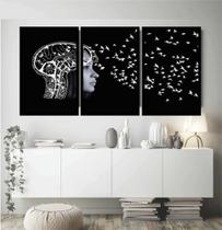 Quadros Decorativos 3 Peças Psicologia Médico Psicologo Quadros Decorativos 3 Peças Psicologia Médico Psicologo