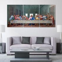 Quadros Decorativos 3 Peças Ultima Ceia Jesus
