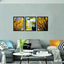 Quadros Decorativos 32 X 42 Abstrato Kit Com 3