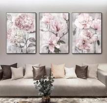 quadros decorativos 4 k Abstrato Flor Rosa"