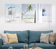 quadros decorativos 4 k Mar Praia Coqueiros"