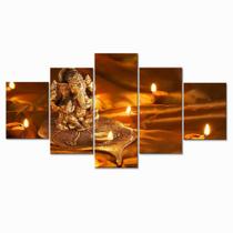 Quadros Decorativos 5 Peças Diwali Lord Ganesha Quadros Decorativos 5 Peças Diwali Lord Ganesha
