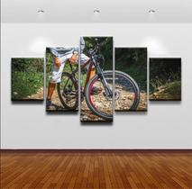 Quadros Decorativos 5 Peças Esporte Bicicleta Ciclismo Quadros Decorativos 5 Peças Esporte Bicicleta Ciclismo