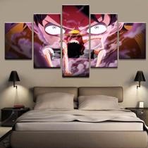 Quadros Decorativos 5 Peças One Piece Luffy