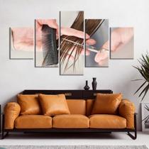 Quadros Decorativos 5 Peças Salao De Beleza Cabeleleiro