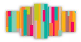 quadros decorativos Abstrato Colorido" quadros decorativos Abstrato Colorido"