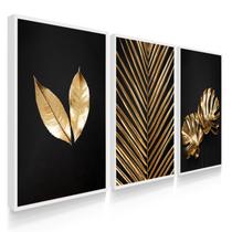 Quadros Decorativos Abstrato Flores Escuras