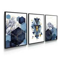 Quadros Decorativos Abstrato Minimalista Gold Azul Mármore Preto Para Sala Quarto Grande Quadros Decorativos Abstrato Minimalista Gold Azul Mármore Preto Para Sala Quarto Grande