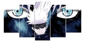 quadros decorativos Anime Jujutsu Kaisen Satoru Gojo Olhos Domínio"