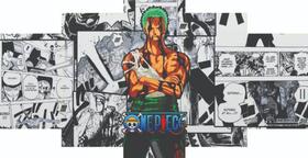 Quadros Decorativos Anime One Piece Roronoa Zoro Manga Thriller Bark" Quadros Decorativos Anime One Piece Roronoa Zoro Manga Thriller Bark"
