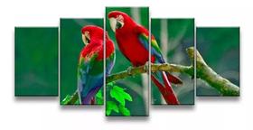 quadros decorativos Araras Vermelhas"