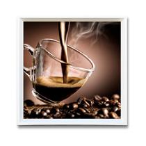 Quadros Decorativos Aromas de Café Vidro e Moldura 43x43cm Quadros Decorativos Aromas de Café Vidro e Moldura 43x43cm