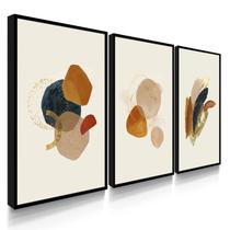 Quadros Decorativos Arte Moderna Boho Tons Nuetros Laranja Tons Boho