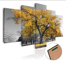 Quadros Decorativos Arvore Vida Botanico Sala Quarto Amarelo