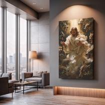 Quadros Decorativos Barroco Dourado 90x60 Moderno Luxo Sala Quarto Escritório Quadros Decorativos Barroco Dourado 90x60 Moderno Luxo Sala Quarto Escritório