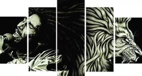 Quadros Decorativos Bob Marley Leão Dread Juba Quadro Reggae Painel" Quadros Decorativos Bob Marley Leão Dread Juba Quadro Reggae Painel"