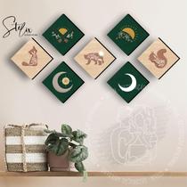 Quadros Decorativos Boho com Animais para Sala Quarto