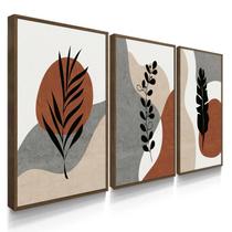 Quadros Decorativos Boho Vermelho Folhas Quadros Decorativos Boho Vermelho Folhas